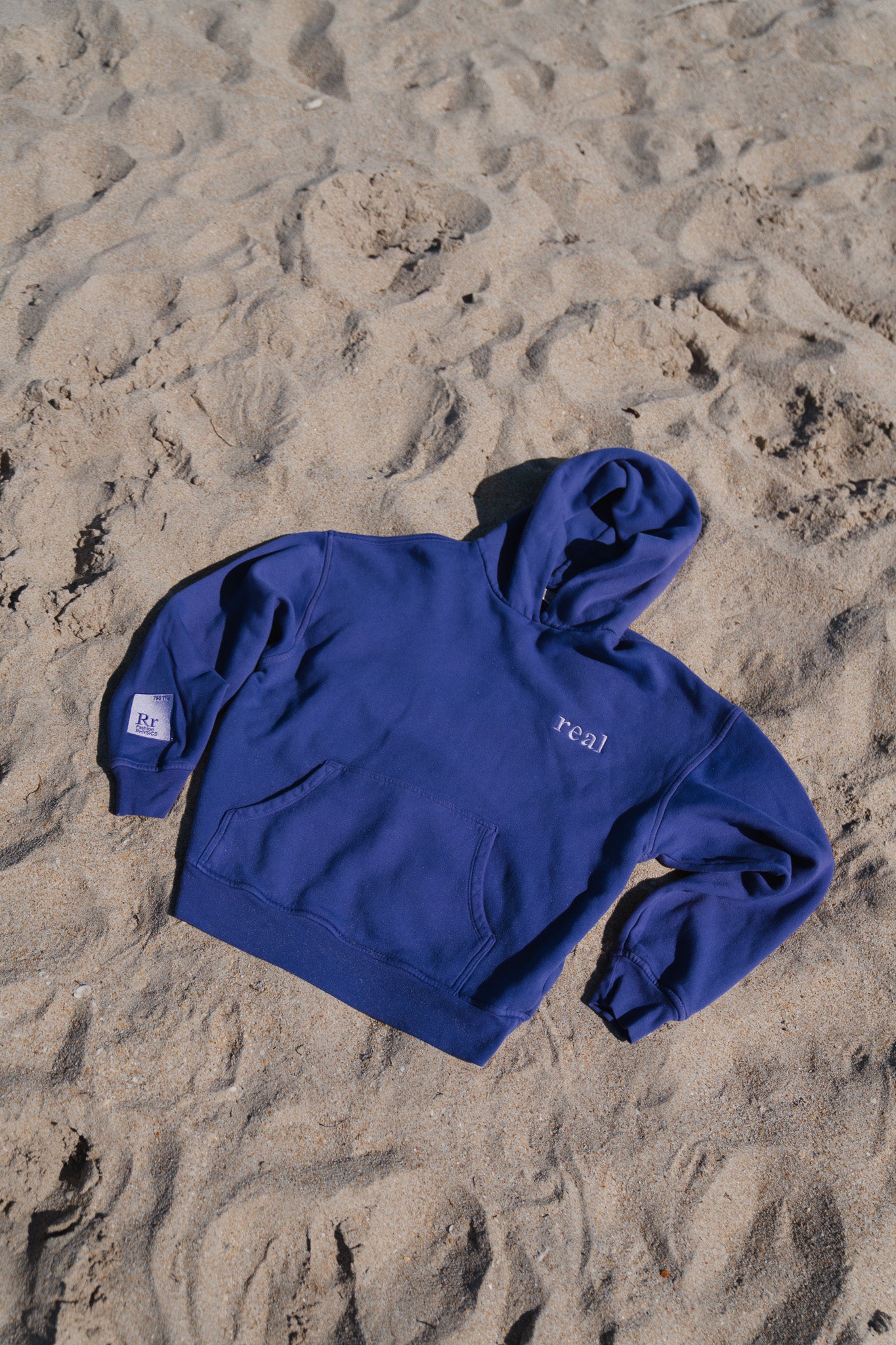 780 THz Raileyreal Premium Dark Purple Hoodie with "real" embroidered on left chest area