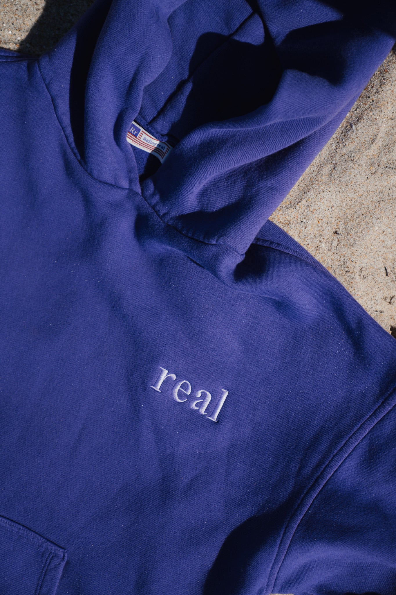 780 THz Raileyreal Premium Hoodie | Dark Purple Hoodie with "real" embroidered on left chest area | RaileyReal