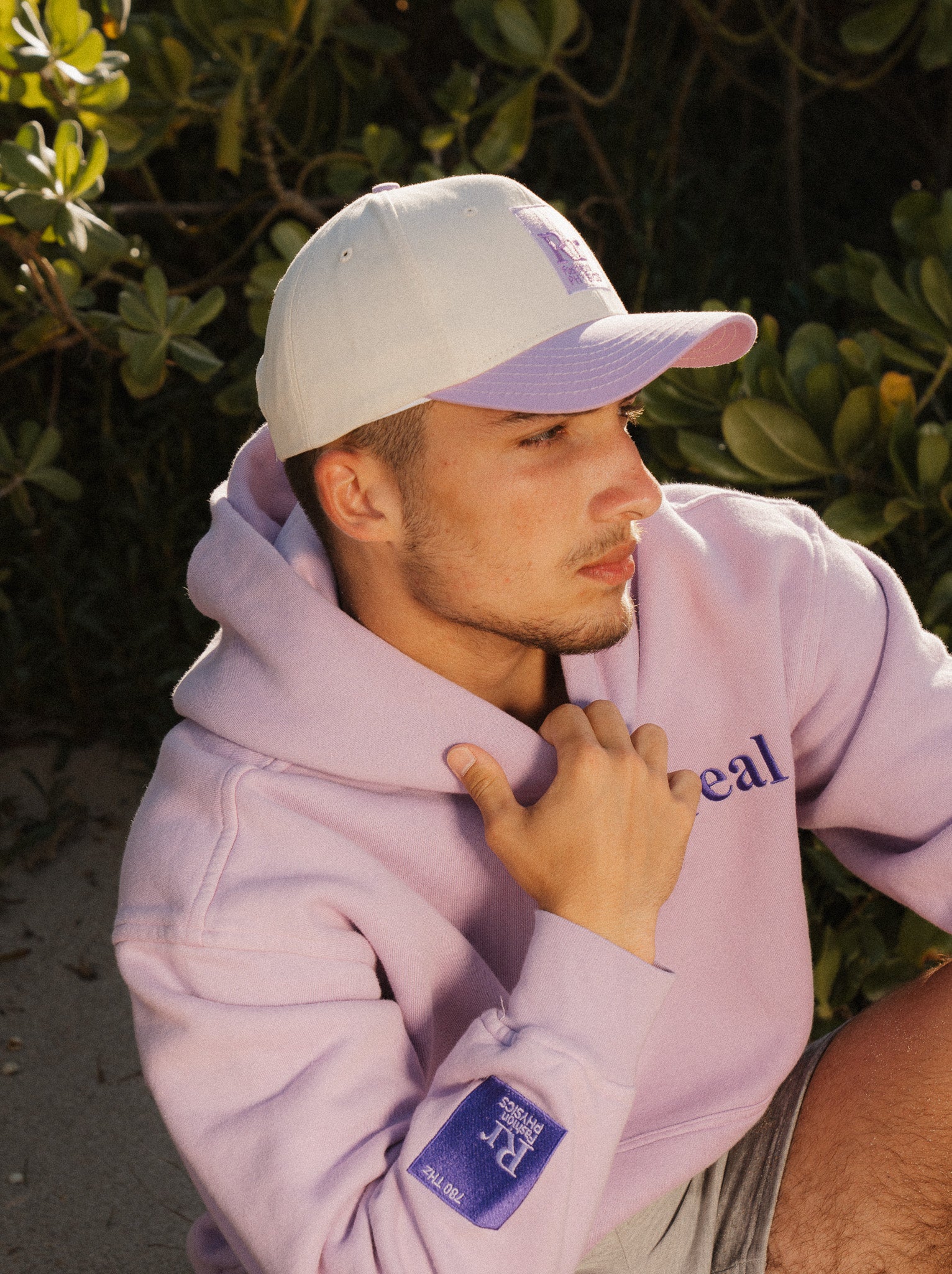 670 THz Raileyreal Premium Hoodie | Light Purple Hoodie with "real" embroidered on left chest area | RaileyReal
