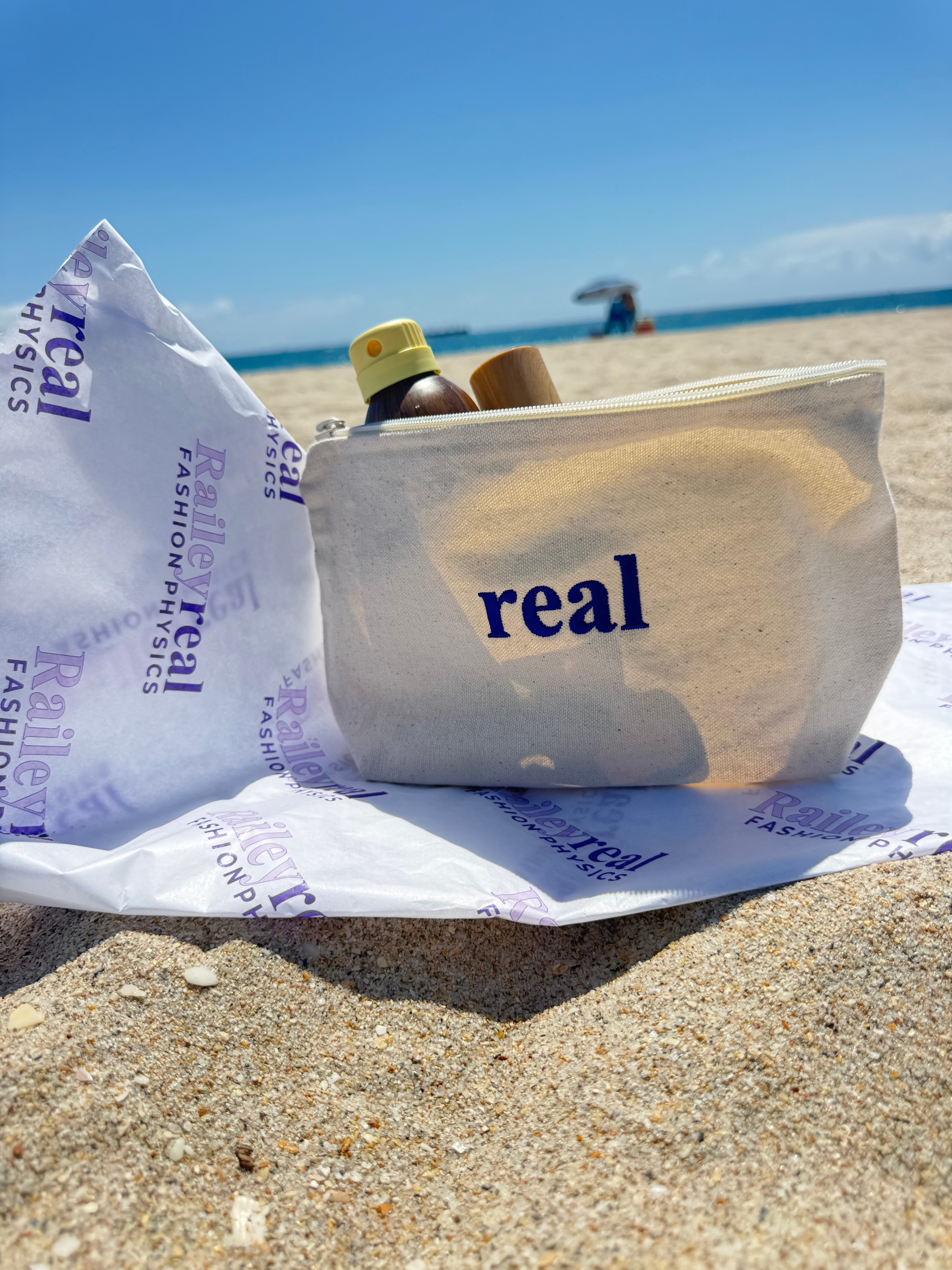 Real Organic Canvas Travel Pouch | RaileyReal