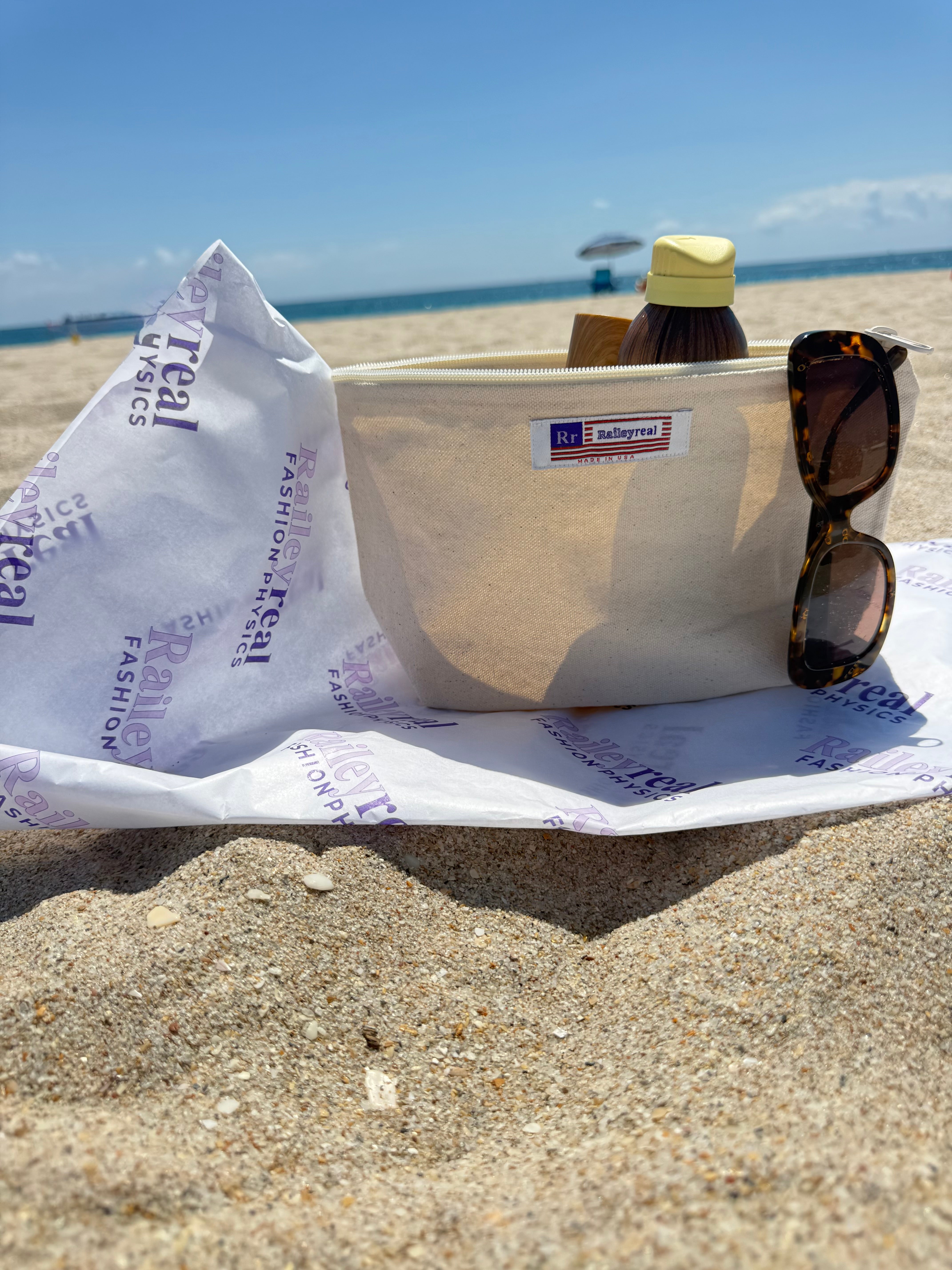 Real Organic Canvas Travel Pouch | RaileyReal