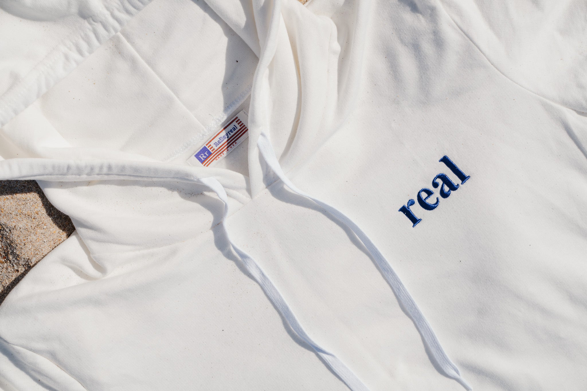 Dye Free 100% Cotton Natural Fibers Athletic Hoodie with dark purple real" logo on left chest